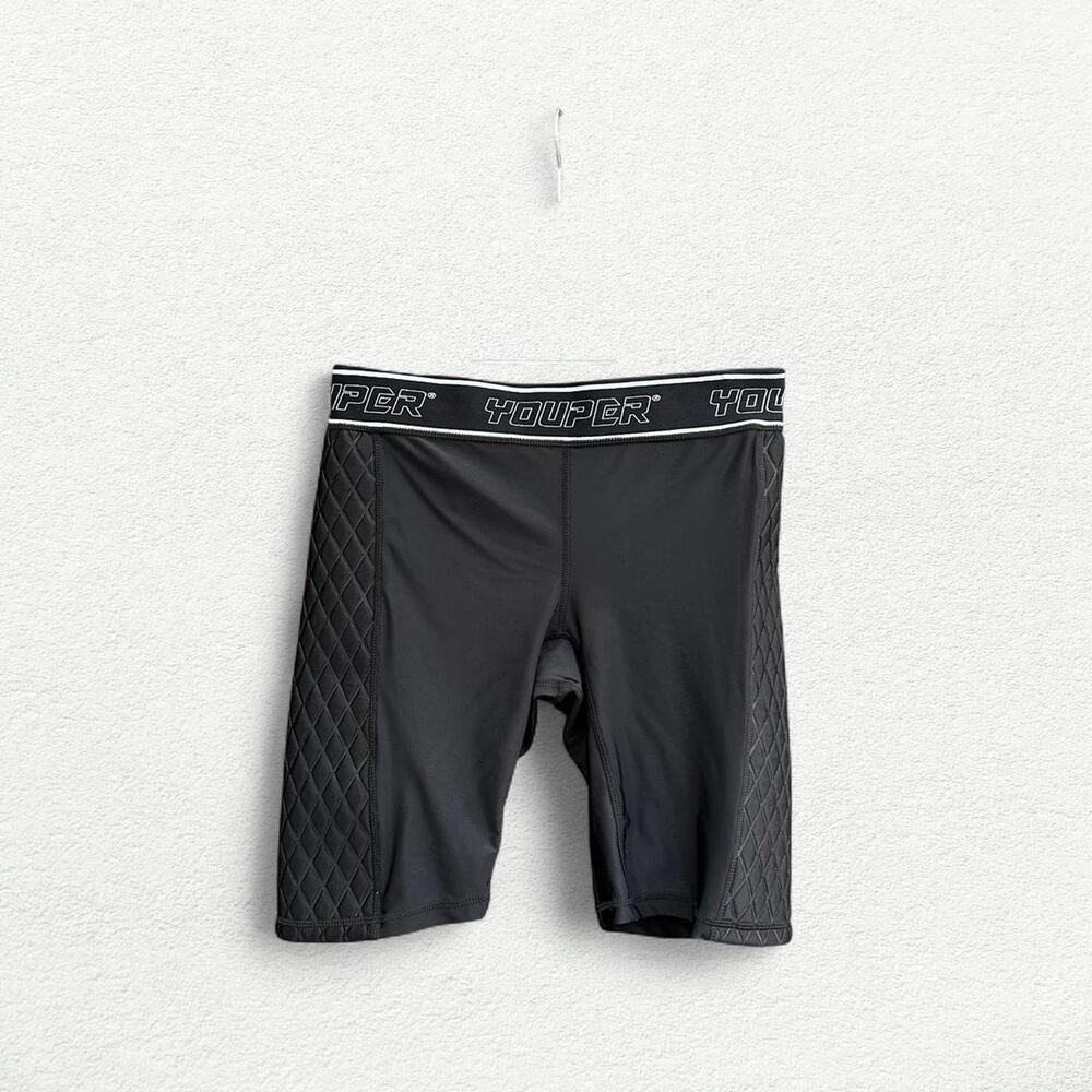 Youper Compression Padder Slider Classic Softball Sliding Shorts Black & White